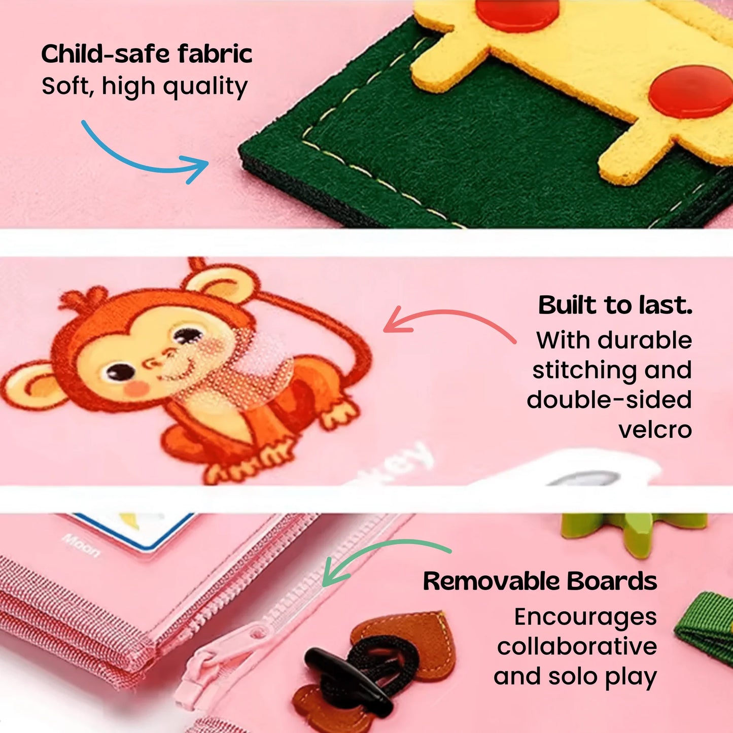 Tot&Tale™ Toddler Montessori Busy Board