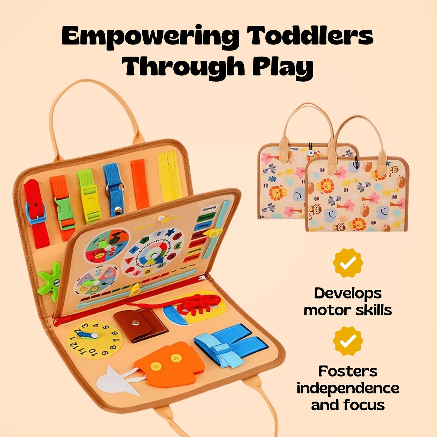 Tot&Tale™ Toddler Montessori Busy Board