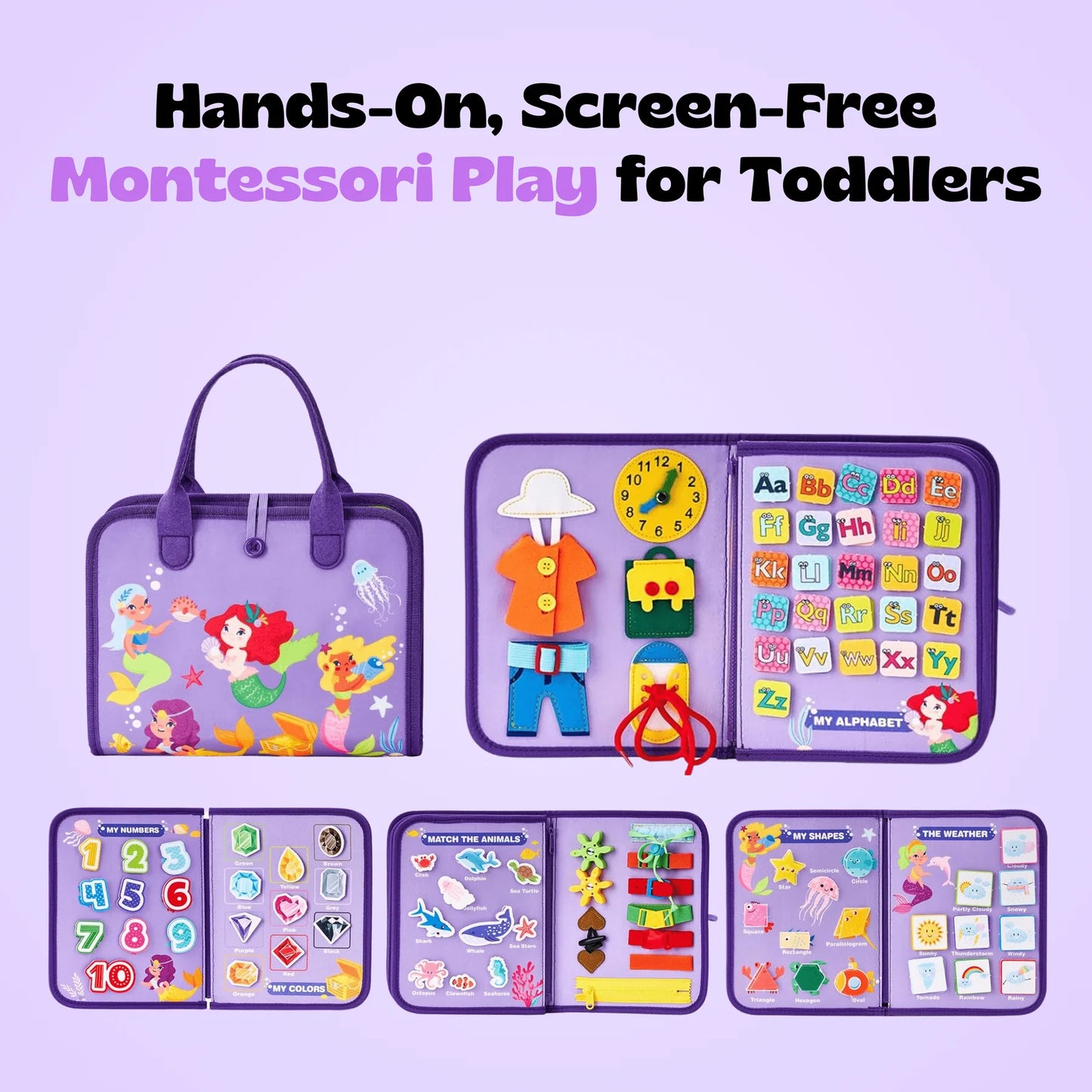 Tot&Tale™ Toddler Montessori Busy Board