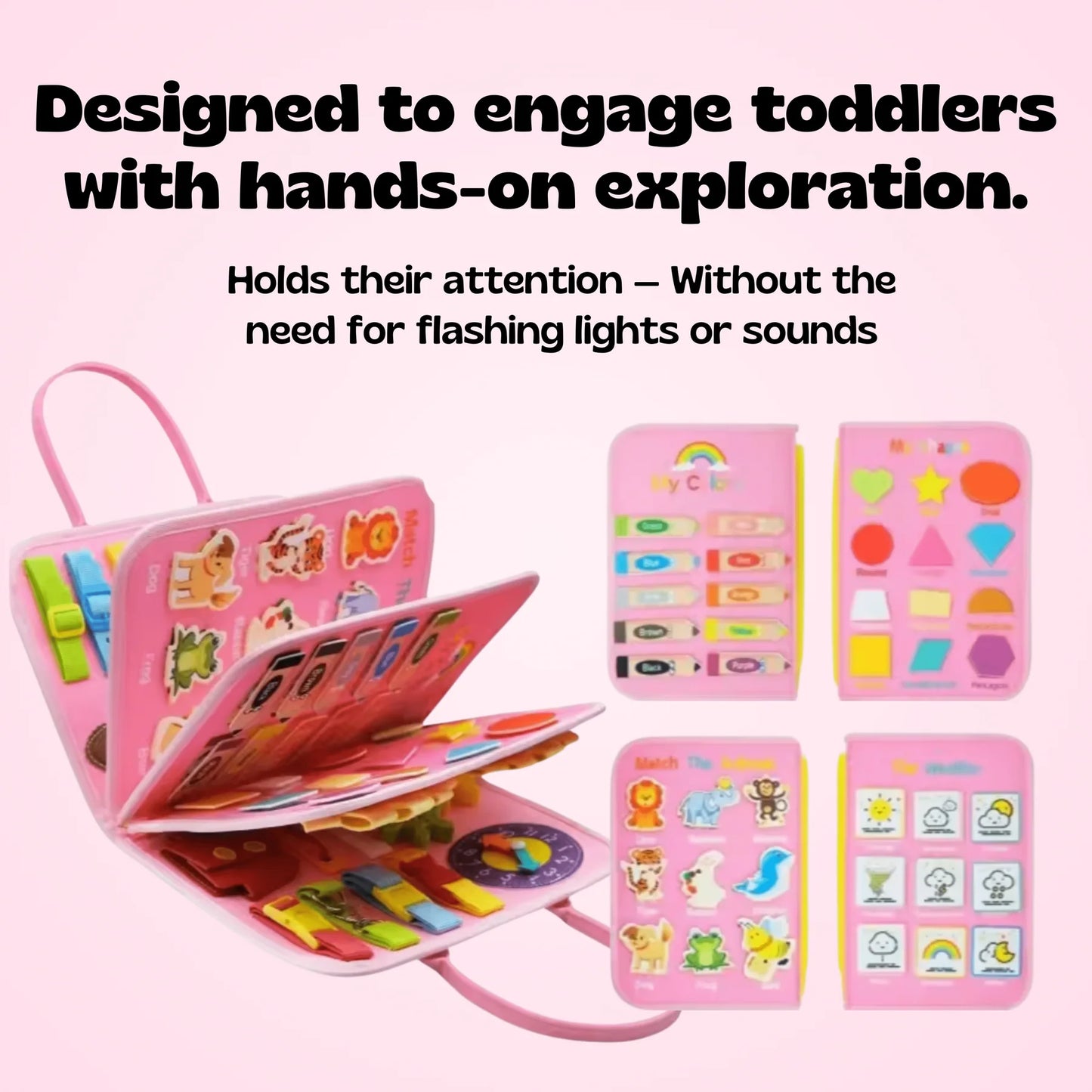 Tot&Tale™ Toddler Montessori Busy Board